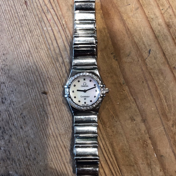 Women\'s Diamond Bezel Omega Constellation Watch main image 4